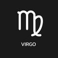 Virgo icon or sign. Zodiac, astrology, horoscope symbol. Vector illustration Royalty Free Stock Photo